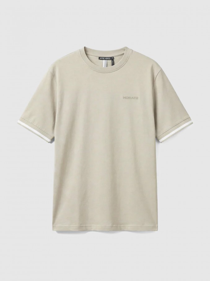 Camiseta Hombre Crema Antony Morato
