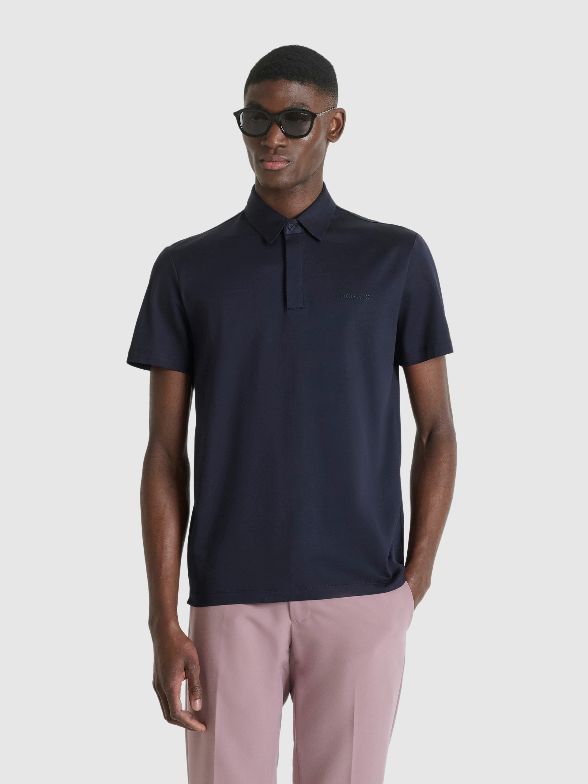 Polo Shirt Man Navy Blue Antony Morato
