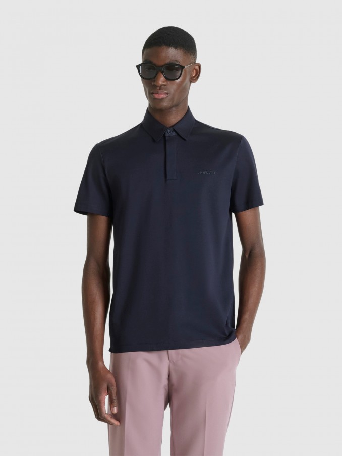 Polo Shirt Man Navy Blue Antony Morato