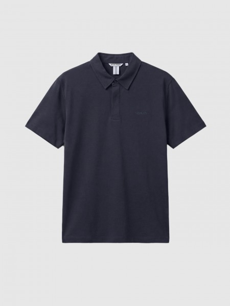 Polo Shirt Man Navy Blue Antony Morato