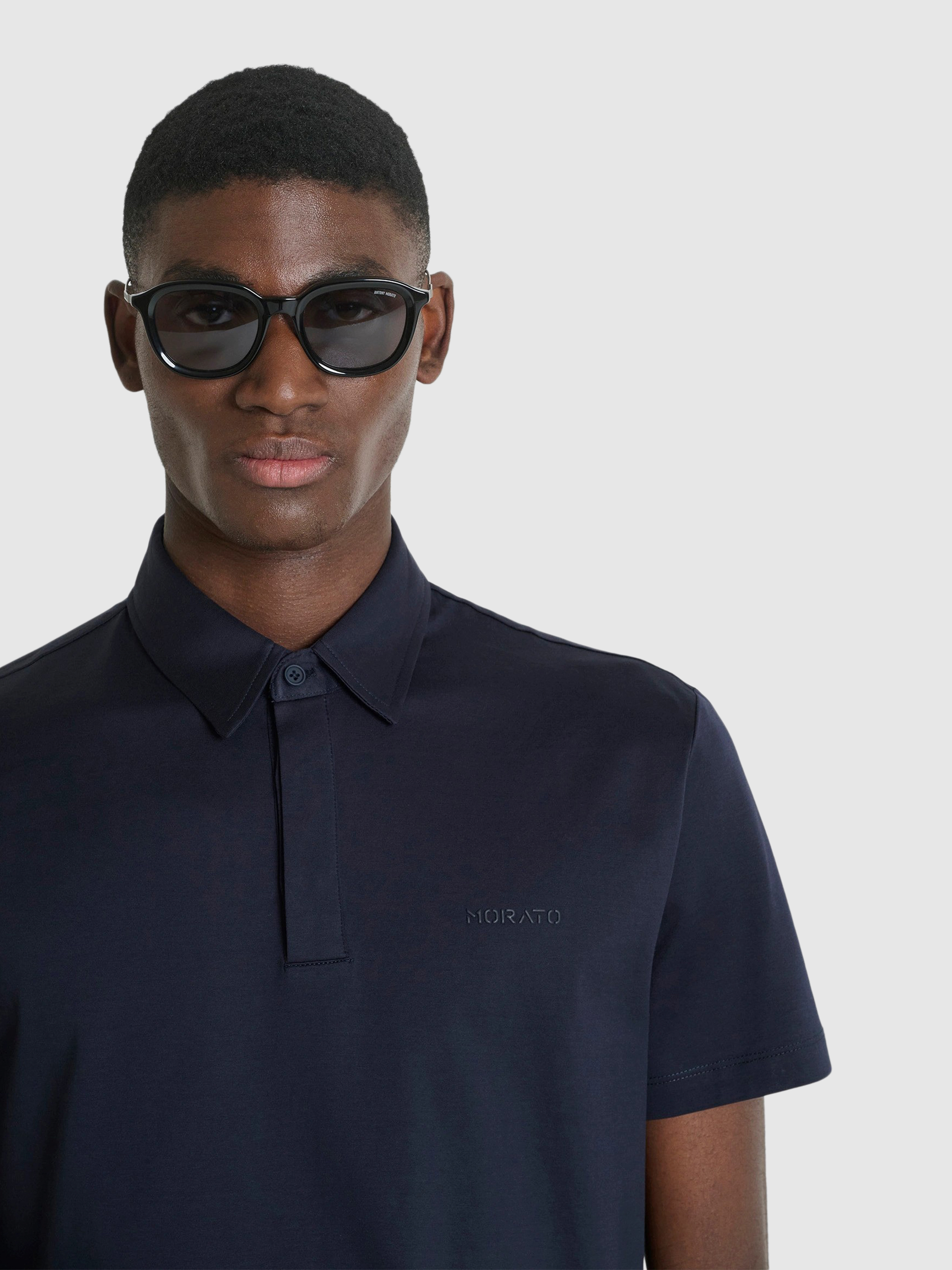 Polo Shirt Man Navy Blue Antony Morato