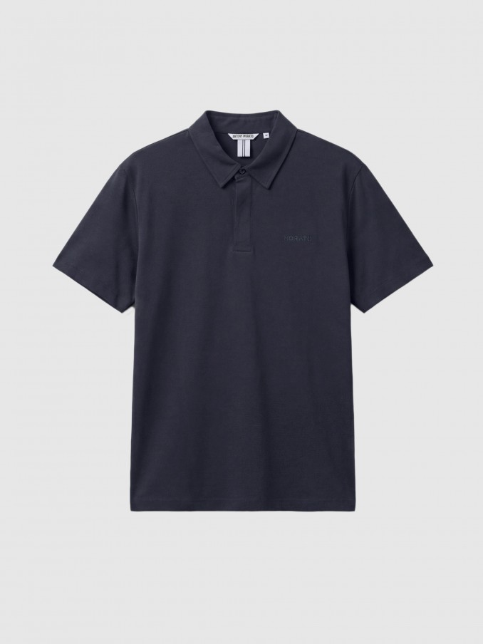 Polo Shirt Man Navy Blue Antony Morato
