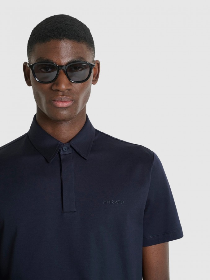 Polo Shirt Man Navy Blue Antony Morato