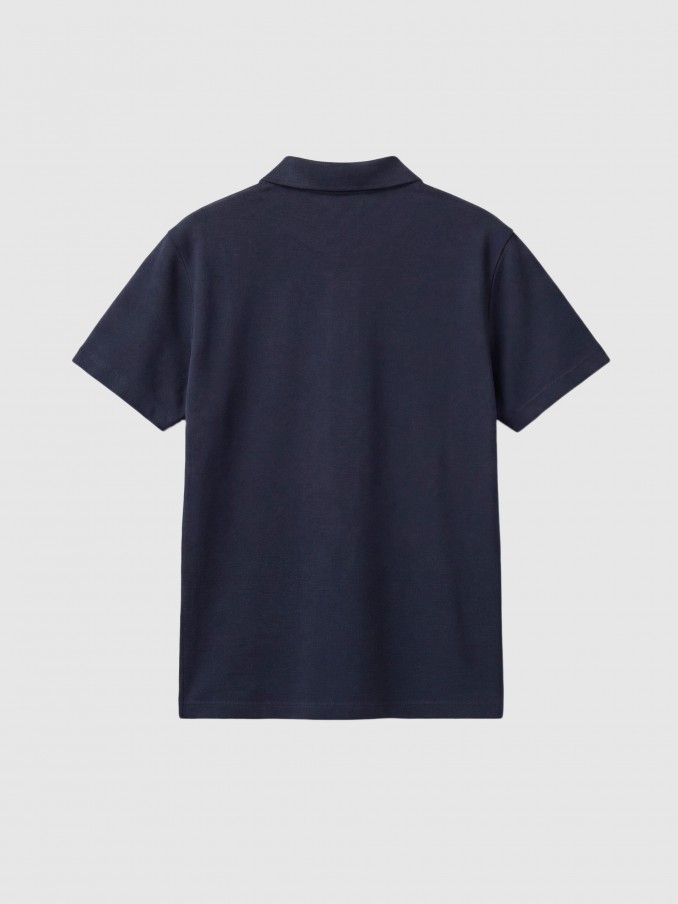 Polo Shirt Man Navy Blue Antony Morato