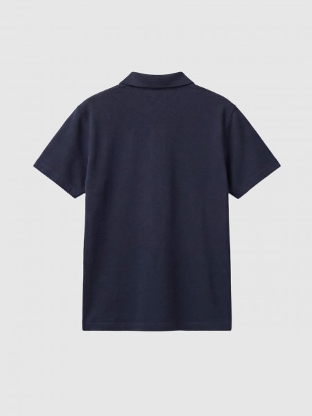 Polo Shirt Man Navy Blue Antony Morato