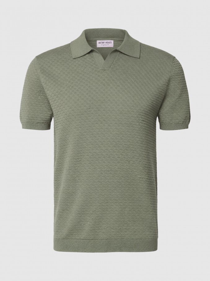 Polo Shirt Man Green Antony Morato