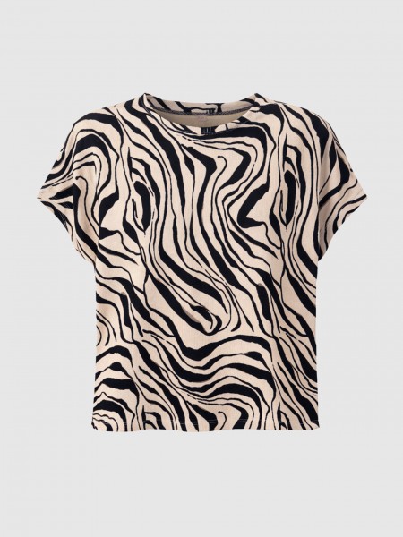 T-Shirt Vero Moda Mulher Vmpoet Ss Top Jrs Ga Boo