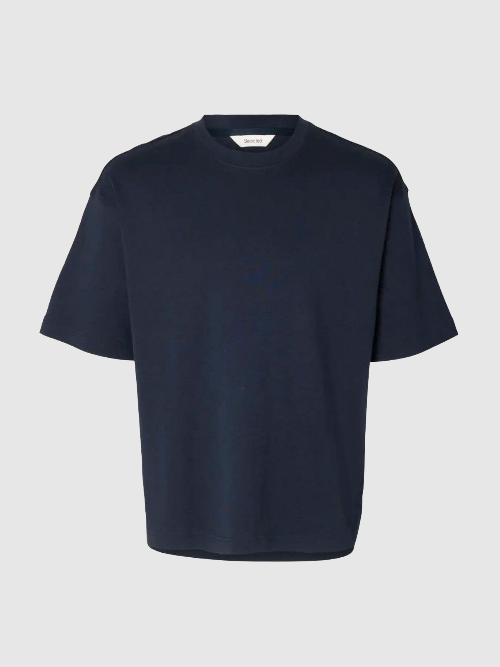 T-Shirt Man Navy Blue Selected
