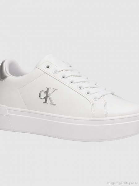 Sapatilha Calvin Klein Menina Low Cut Lace-Up Sneaker