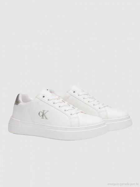 Sapatilha Calvin Klein Menina Low Cut Lace-Up Sneaker