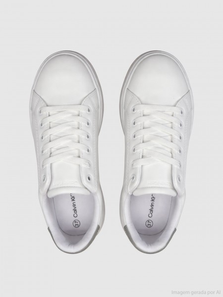 Sapatilha Calvin Klein Menina Low Cut Lace-Up Sneaker