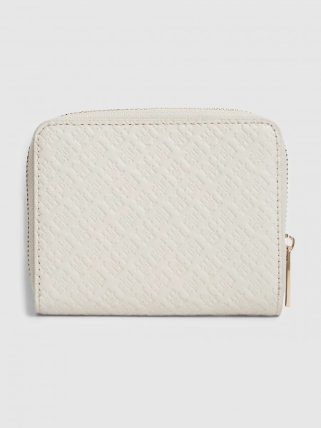 Carteira Tommy Hilfiger Mulher Th Icon Med Za W/flap Mono