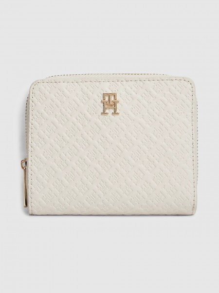 Carteira Tommy Hilfiger Mulher Th Icon Med Za W/flap Mono
