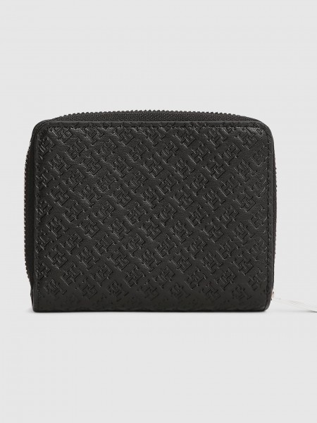 Carteira Tommy Hilfiger Mulher Th Icon Med Za W/flap Mono