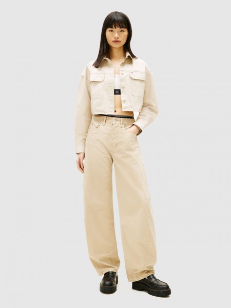 Casaco Tommy Jeans Mulher Tjw Cropped Utility Shirt