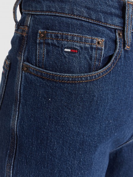 Jeans Tommy Jeans Mulher Claire High Rise Wide Ai4159