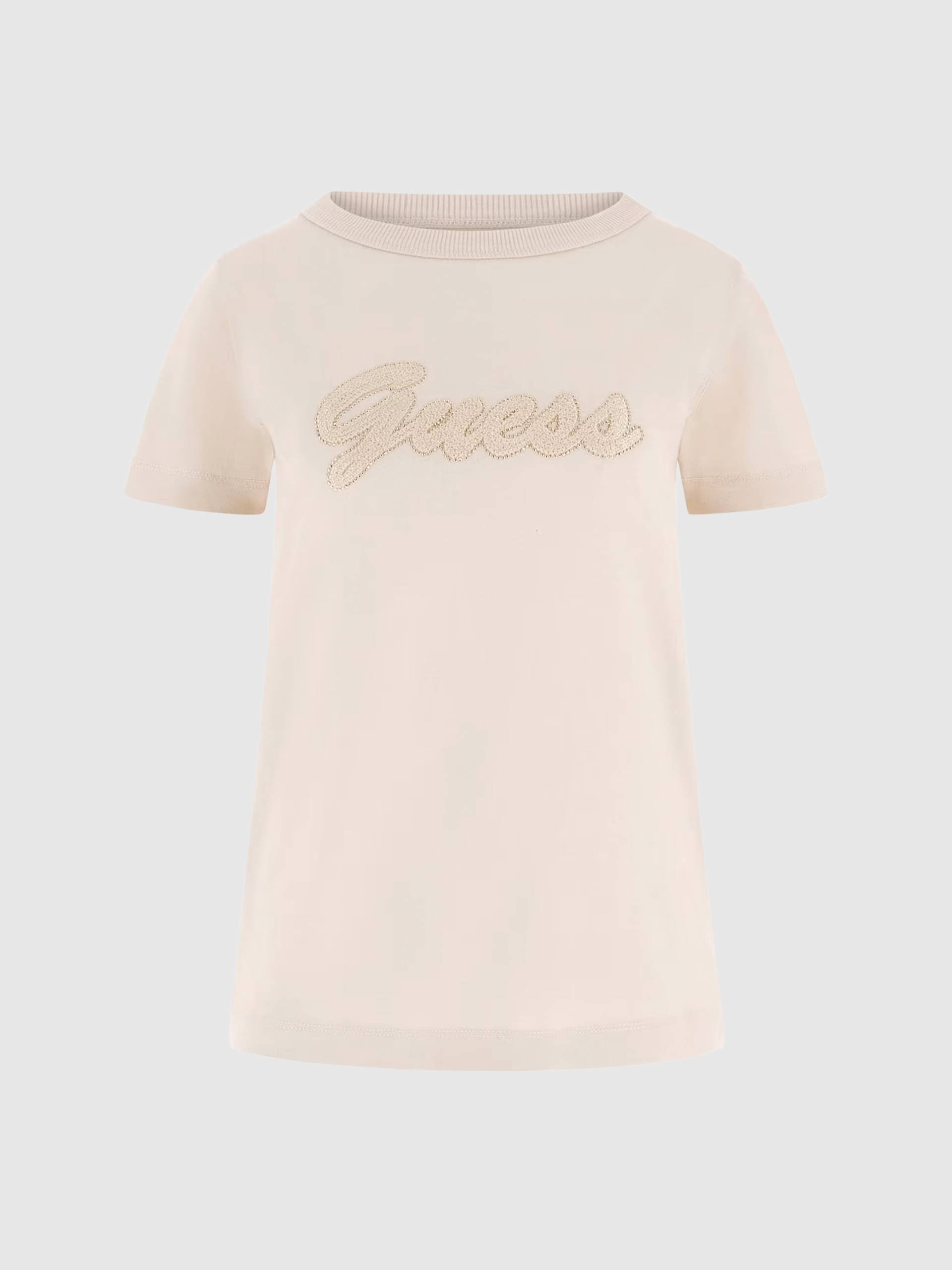 Camiseta Mujer Crema Guess