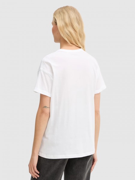 T-Shirt Woman White Guess