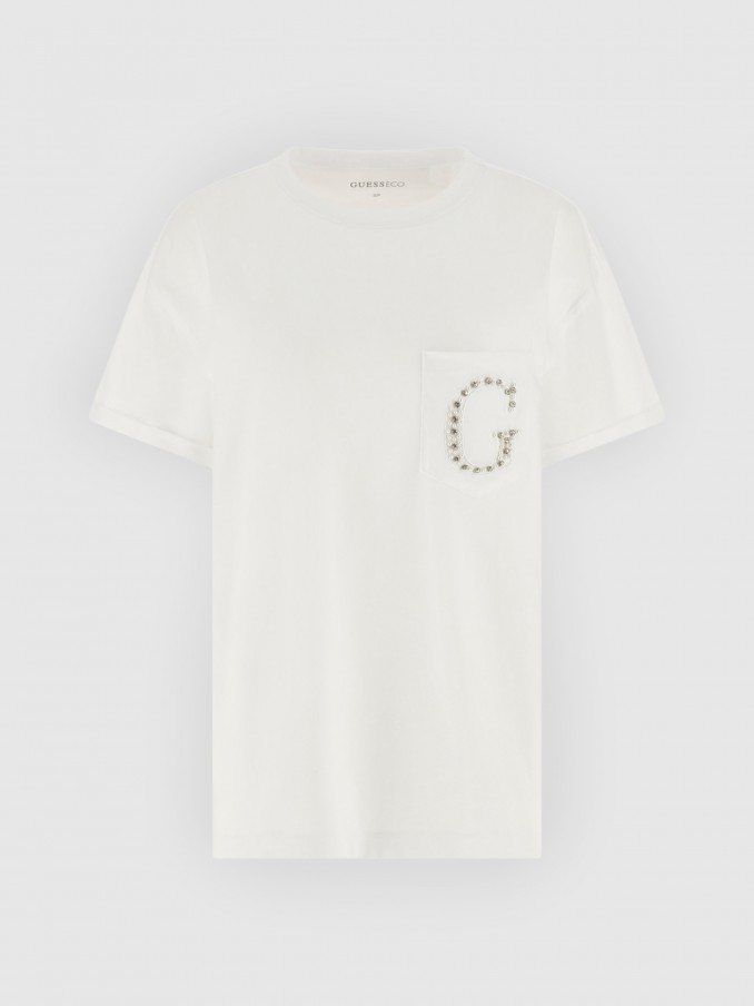 T-Shirt Woman White Guess