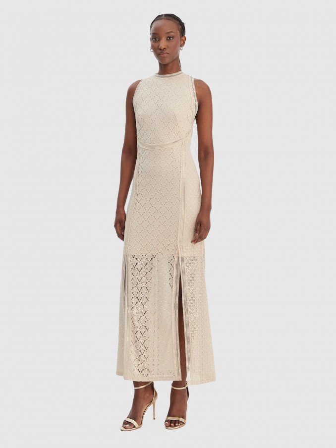 Vestido Mujer Crema Guess