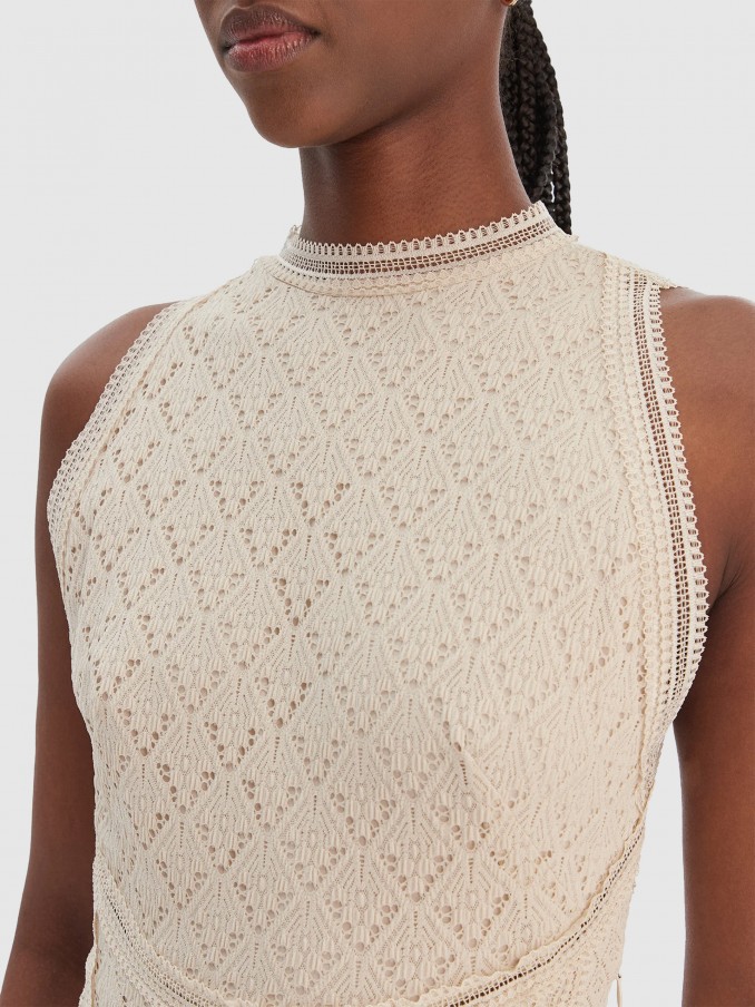 Vestido Mujer Crema Guess