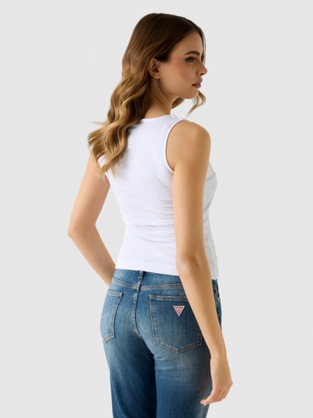 Top Guess Mulher Sl 4G Allover Tank Top