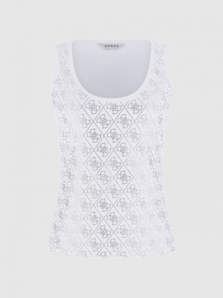 Top Guess Mulher Sl 4G Allover Tank Top