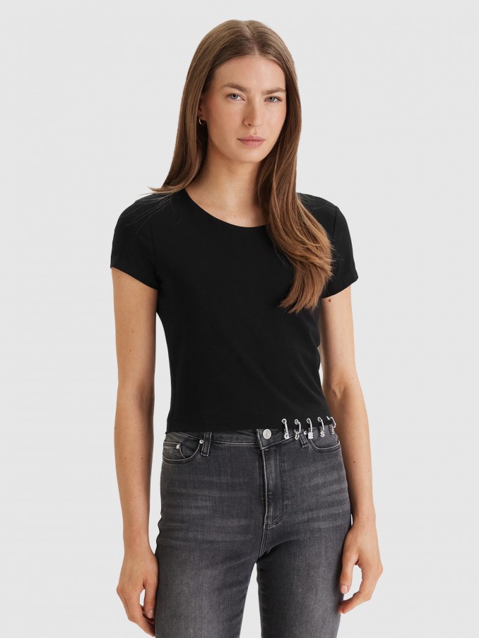 T-Shirt Woman Black Guess