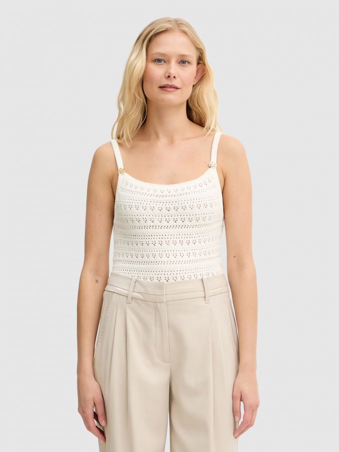 Blusa Mujer Crema Guess