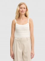 Blusa Mujer Crema Guess Blusa Mujer Crema Guess