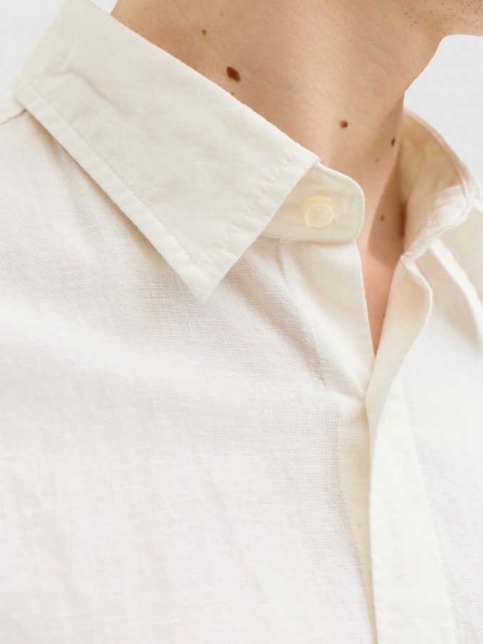 Camisa Hombre Blanco Jack & Jones