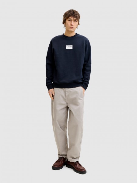 Sweatshirt Jack & Jones Homem Jjfrank Sweat Crew Neck