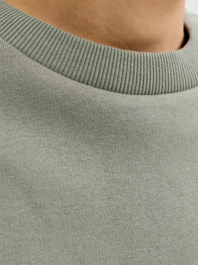 Sweatshirt Man Green Jack & Jones