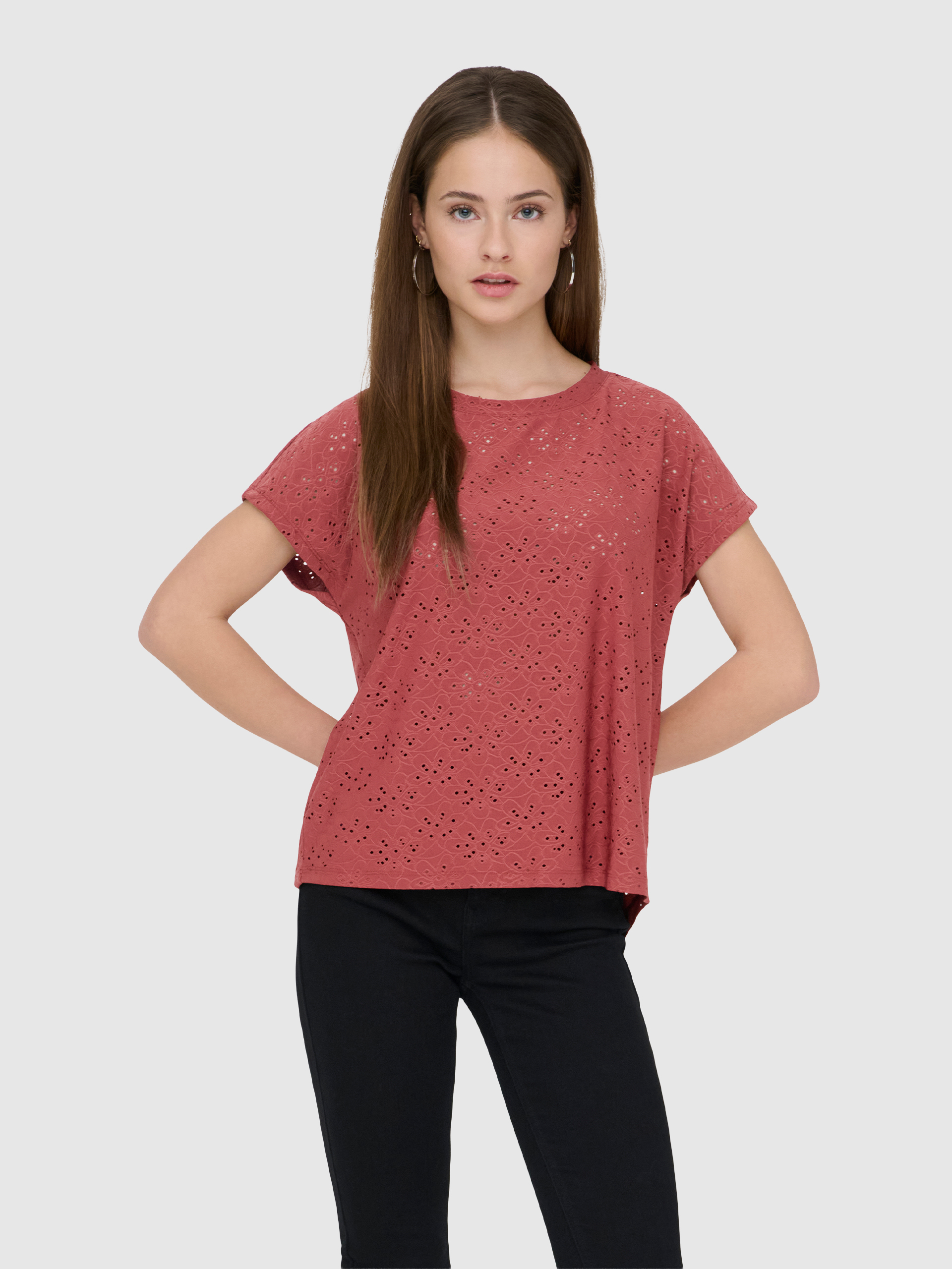 T-Shirt Woman Bordeaux Only