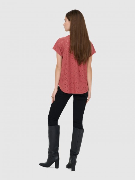 T-Shirt Woman Bordeaux Only