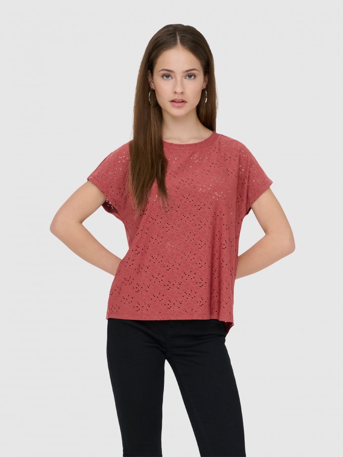 T-Shirt Woman Bordeaux Only