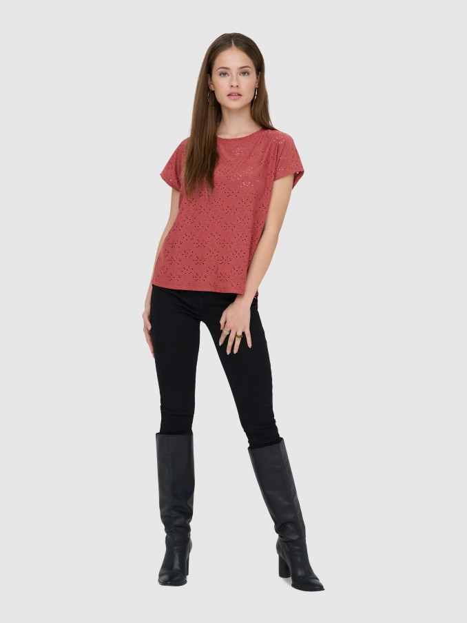 T-Shirt Woman Bordeaux Only
