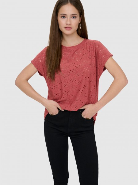 T-Shirt Woman Bordeaux Only