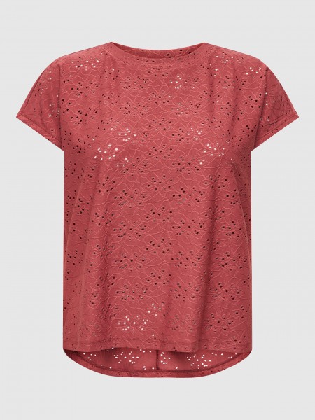 T-Shirt Woman Bordeaux Only
