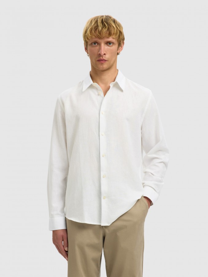 Camisa Hombre Blanco Selected