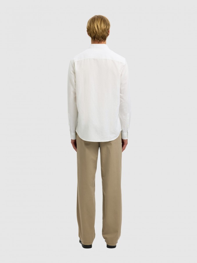 Camisa Hombre Blanco Selected