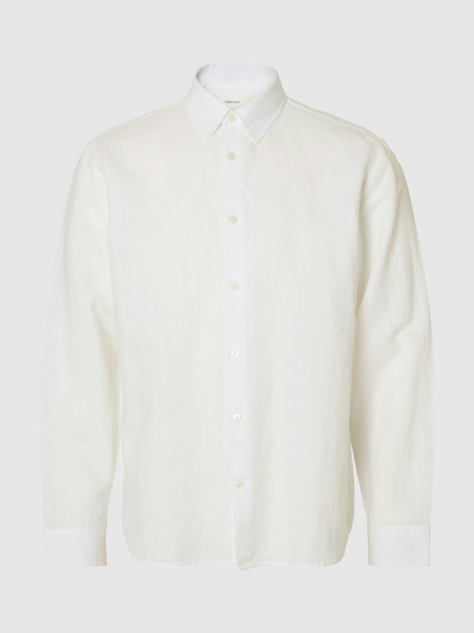 Camisa Hombre Blanco Selected