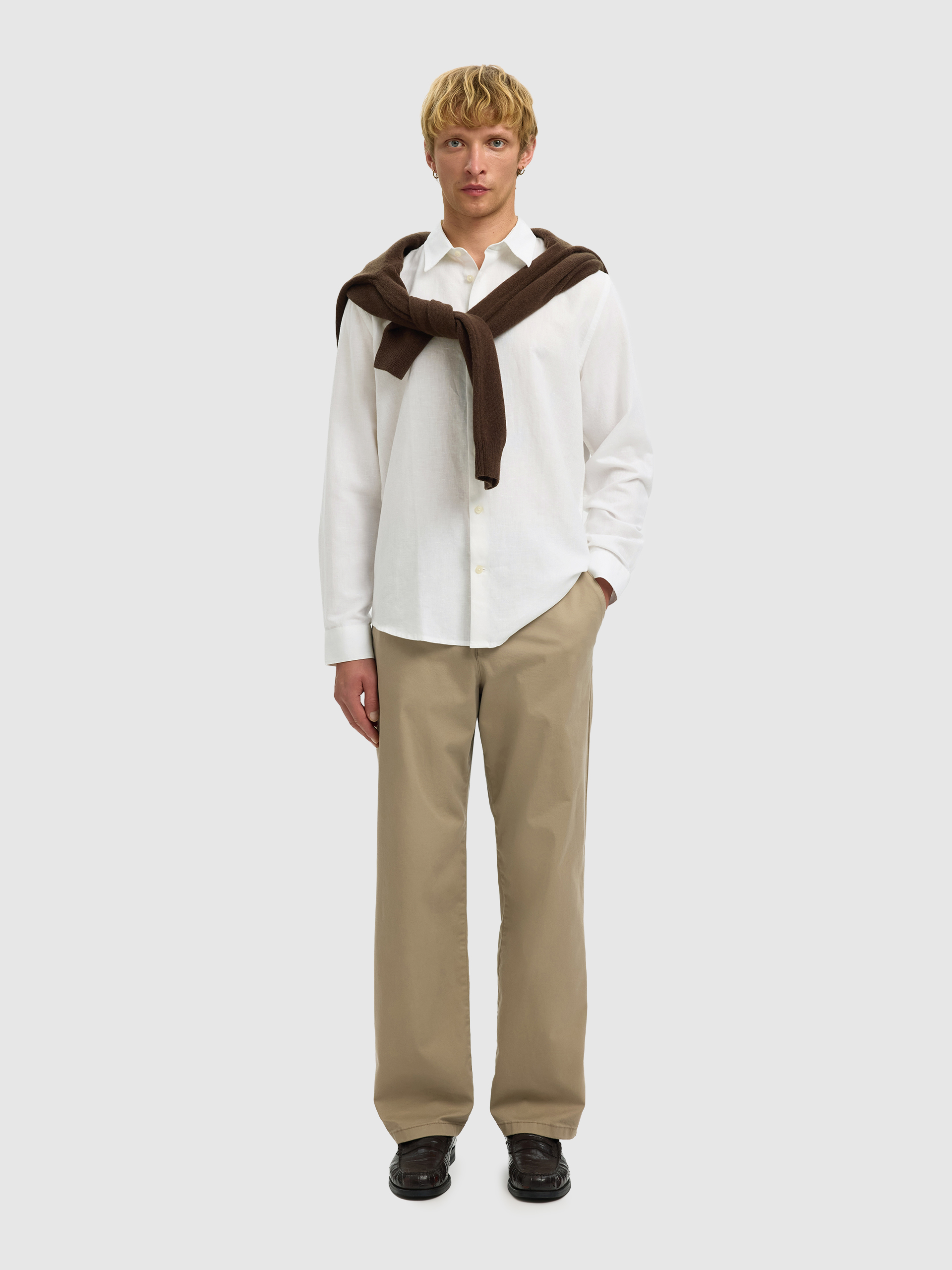 Camisa Hombre Blanco Selected