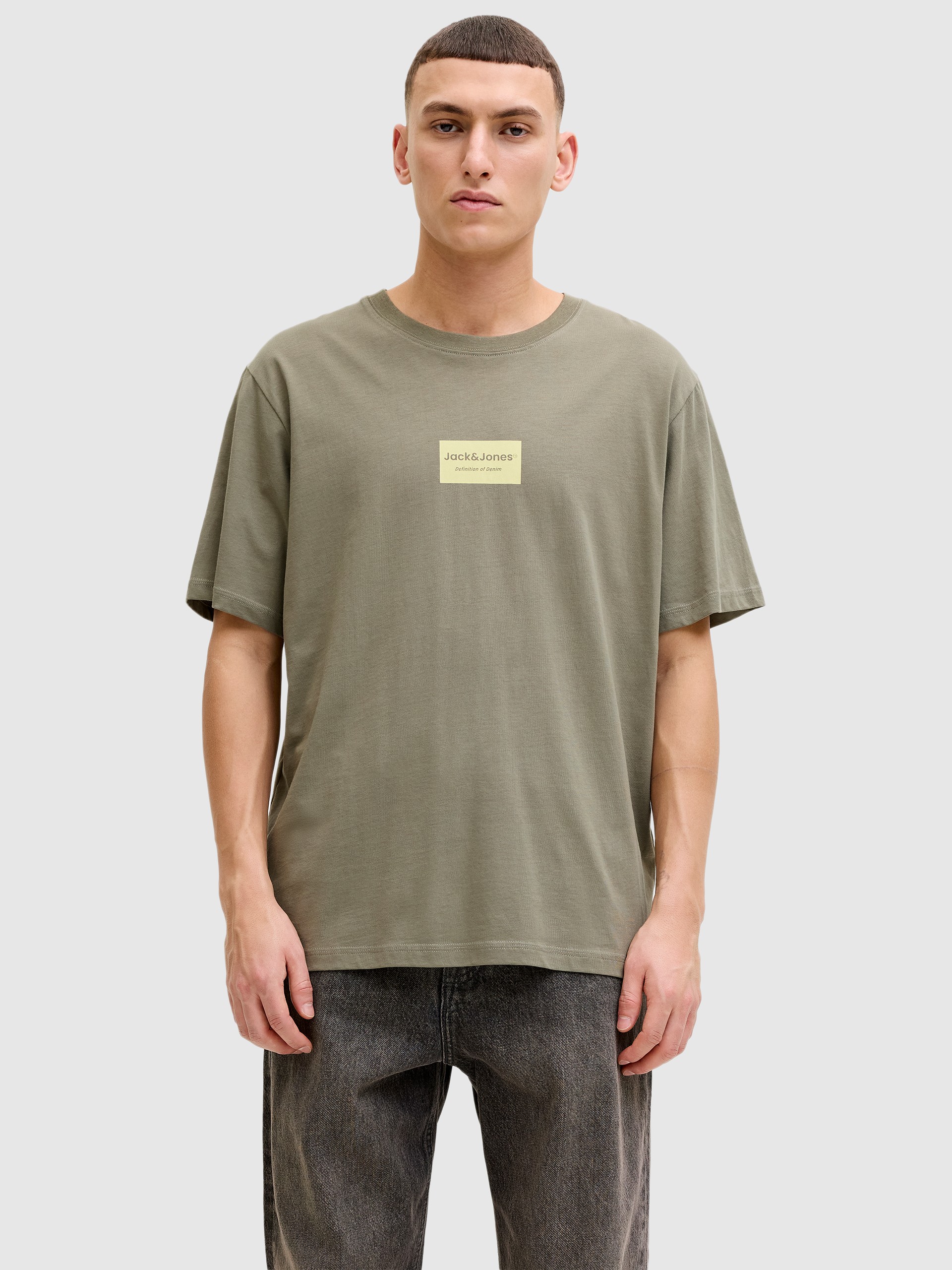 T-Shirt Man Green Jack & Jones
