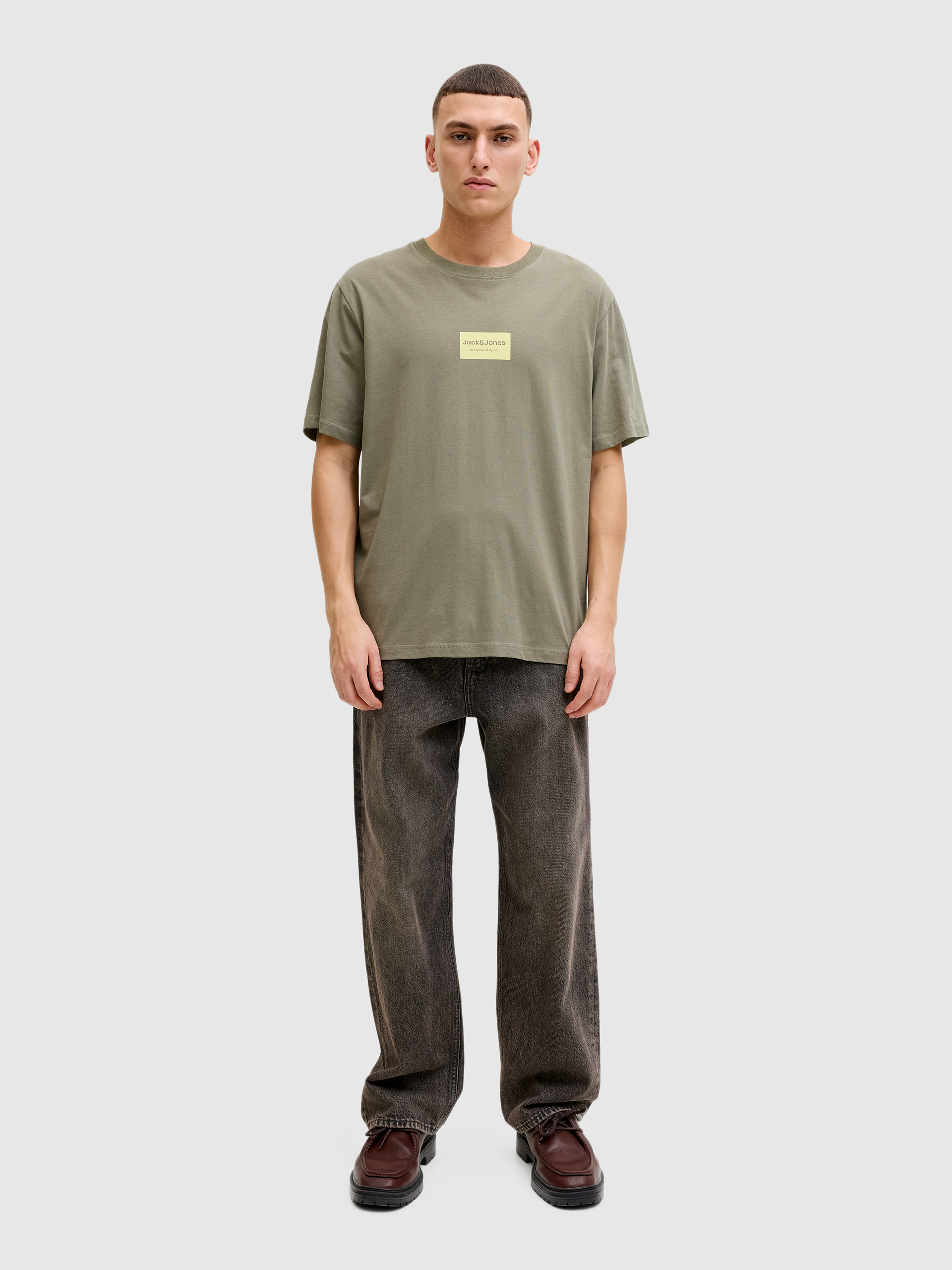 T-Shirt Man Green Jack & Jones