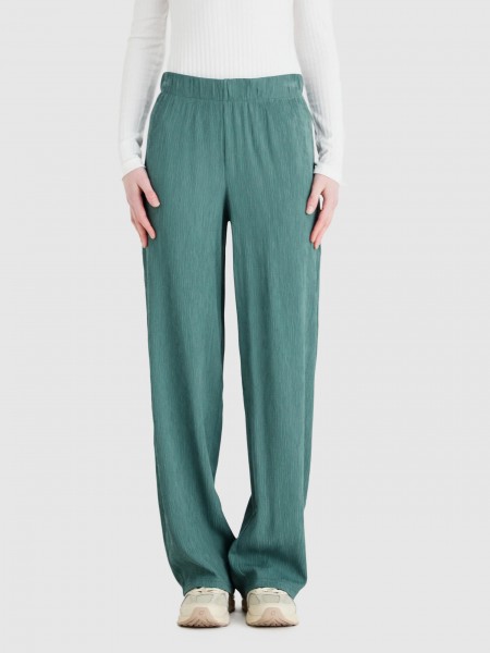 Pantalones Mujer Verde Only