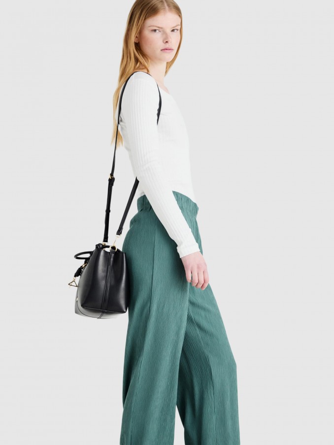 Pantalones Mujer Verde Only