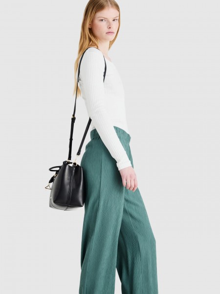 Pantalones Mujer Verde Only