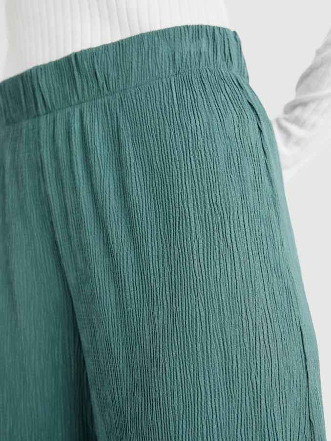Pantalones Mujer Verde Only