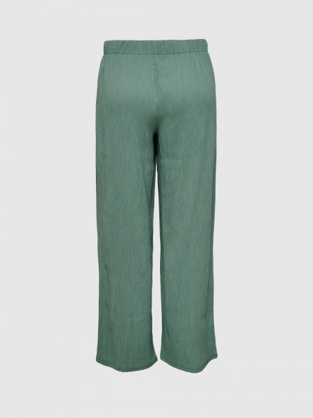 Pantalones Mujer Verde Only